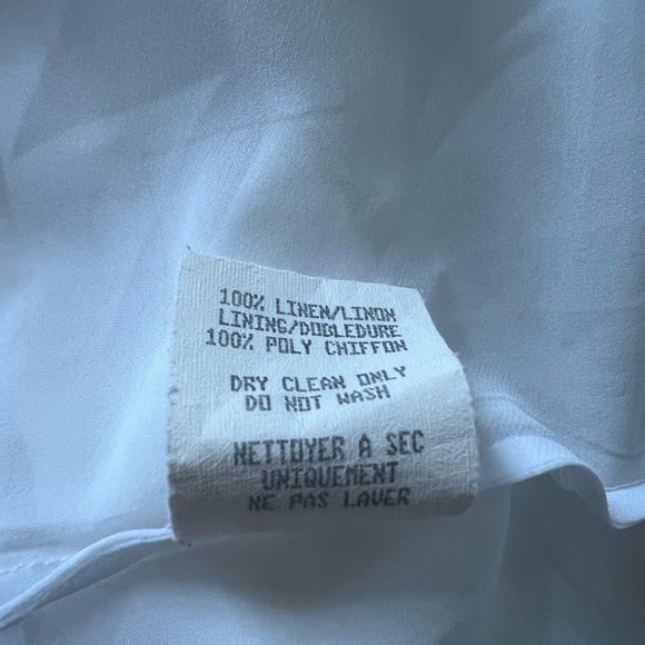 Guess Collection Vintage y2k 100% Linen All White Mini Skirt Size Small - Picture 5 of 6